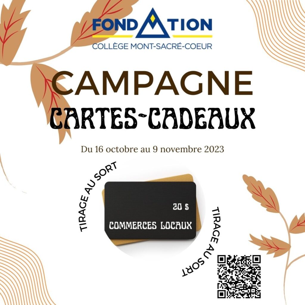 Campagne de cartes-cadeaux automnale – Fondation